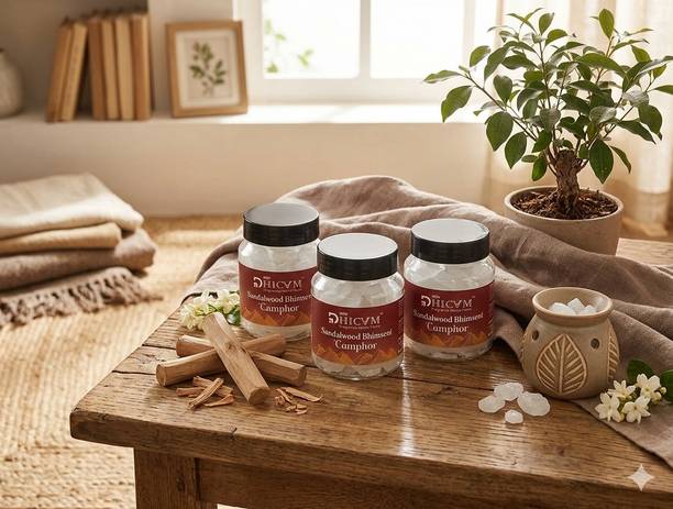 DHICAM Bhimseni Camphor Rose Fragrance 300g