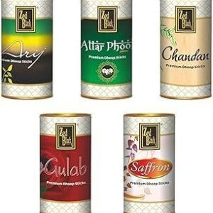 Zed Black Assorted Dhoop Tin (Combo of 5)