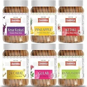 CHARBHUJA Assorted Dry Dhoop Sticks (600g)